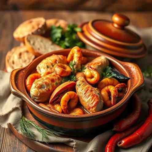 Mar i Muntanya - Catalan Chicken & Seafood Stew Recipe